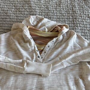 Free People Multicolor Striped Hoodie